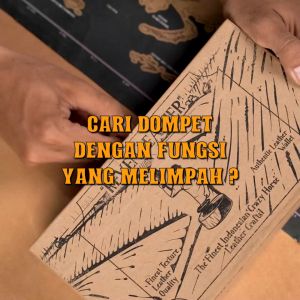 Reven Leather Mini Pouch Dompet Panjang Pria Kulit Sapi Asli Abimana Free Box Exclusive