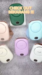 Avvic Kipas Angin Mini Premium DQ203 Portable Hanging Neck Fan 2000mAh  Rechargeable Battery Display