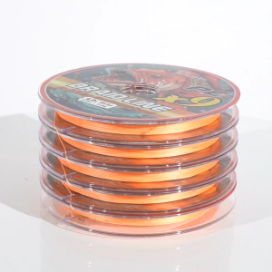 PE X9 OrangeTali Pancing 5x100m Super Braid Connecting 7kg ~ 40.3kg Tanpa Putus Dalam Gulungan Kompetisi Memancing Kuat Abrasi Kompetisi