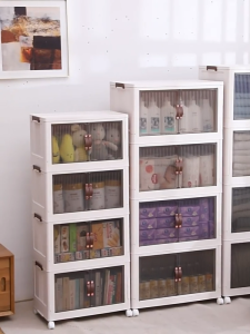 ตู้เก็บของพับได้ ตู้เก็บของ ป้องกันฝุ่นและโปร่งใส ตู้เก็บของพลาสติก ตู้อเนกประสงค์ สามารถพับเก็บได้ ตู้พลาสติก ลิ้นชักขนาดใหญ่ มีล้อเลื่อน วางซ้อนได้สูง  ตู้พลาสติก ตู้เก็บของอเนกประสงค์ ตู้เก็บของแบบพับได้ กล่องเก็บของ ตู้เก็บของ พับเก็บได้ วัสดุ PP หนา