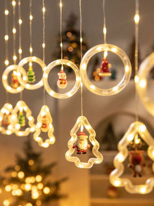 Đèn Trang Trí Lễ Hội LED Đồ Trang Trí Nhà Đồ Trang Trí Christmas Đồ Trang Trí Treo Cửa Sổ Đèn Cây Thông Đồ Trang Trí Cho Người Lớn Tuổi