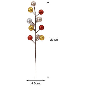 เบอร์รี่ประดิษฐ์ตกแต่งเทศกาลคริสต์มาส10ชิ้นต้นคริสต์มาสเบอร์รี่สีสันสดใสสำหรับเครื่องประดับตกแต่งบ้านปาร์ตี้ปีใหม่