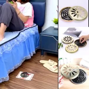 Hộp đựng hương muỗi đựng nhang muỗi bằng thép có nắp đậy