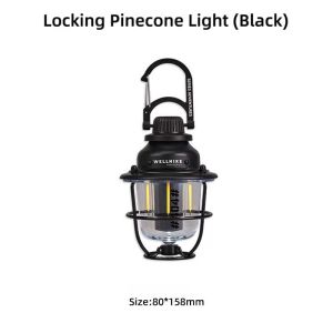 Wellhike | WELLHIKE Outdoor Lighting Camping Lights Pinecone Light LED Multifunction Ambient Light Tent Canopy Flashlight