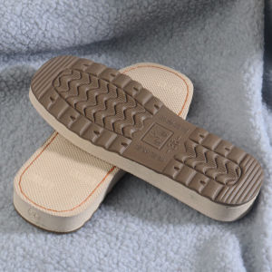 พื้นรองเท้าแตะสานด้วยมือ ส่วนล่าง ด้านนอกเป็นยาง ทนทานต่อการสึกหรอ ป้องกันการลื่น รองเท้าแตะสำหรับใส่ในบ้าน รองเท้าแตะส้นแบน