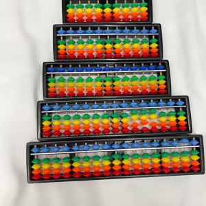 9 to 17 Rods Abacus Kids Plastic Math Tool Mental Arithmetic Student Training School Use Exam Prep 珠心算盘高品质珠心算 珠算 心算专用算盘