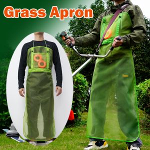 Garden lawn mowing clothingTrimmer Shoulder Harness with Durable Nylon Strap Breathable Mesh Garden Mowing Apron with Pocket