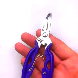 Hawesta Stainless Steel Micro Split Ring Plier Braid Fishing Gear Scissor Fishing Pliers