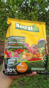 Pupuk Nutrisi NETRALIN 1 Kg Kalsium Zinc Boron Memperkuat Batang Mencegah Rontok Daun Bunga Buah
