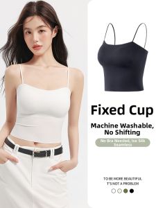 Summer Thin Padded Bra Coverage Sleeveless Camisole