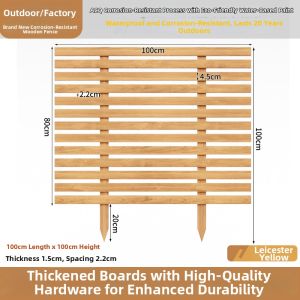 XiMei WoodWork | Garden Fence White Anti-corrosion Wood
