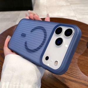 เคสแม่เหล็กไร้สายลายลูกฟูกสำหรับ Magsafe สำหรับ iPhone 17 Air 16 15 14 13 12 17 Pro Max ป้องกันแรงกระแทก ผิวด้าน