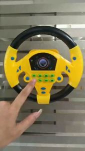 Music Simulation Steering Wheel Children Boy Electronic Pretend Toys for Kids Mainan Kereta Pretend Driving (2747)