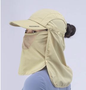 ROCKBROS 4 Trong 1 mũ câu cá bao kín mặt Chống Uv Hat Cho Nam Nữ thoáng khí nhanh Khô Có Thể Gập Lại Mặt Nạ Cho Xe Đạp Xe Máy Với Một túi lưu trữ Miễn Phí