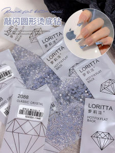 New Arrival Flat Bottom Drill Glass Nail Decorations Super Shiny Multi-Faceted round Diamond Nail Art Tools for Any Skin Type