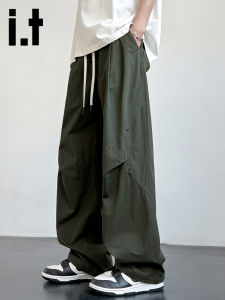 izzue | Trendy Functional Cotton Straight Trousers Summer Light Breathable