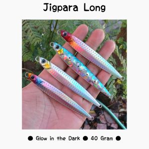 Metal Jig Jigpara Long 40gr Glow dan Assist Hook Jigging Lure