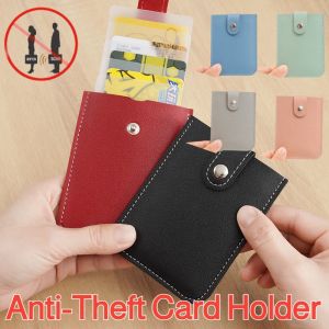Ultra-Secure Anti-Magnetic Anti-Theft Pull-Out Multi-Slot Card Wallet RFID Small Card Holder Card Case