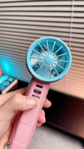 Quạt đa chức năng tốc độ cao GOOJODOQ 4000mah 10X Quạt minicó đèn pin LED và Khóa kim loại