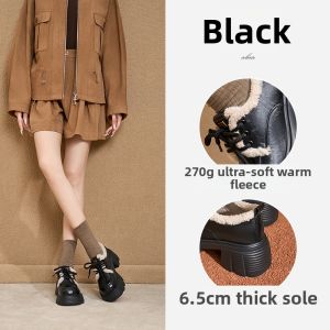 Josiny | Thick-Soled Fleece-Lined Winter Snow Boots Height Increase
