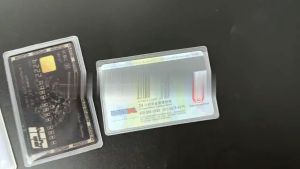 LD-C1203 Plastik Pelindung Kartu ATM SIM KTP Transparan Sampul Cover Anti Gores / Sarung Pelindung