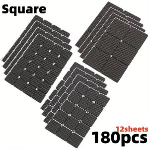 12/180pcs Seat Furniture Silent Pads Table Chair Foot Protection Multi-functional Sticky Mat Set Anti-Slip Home Floor Protector