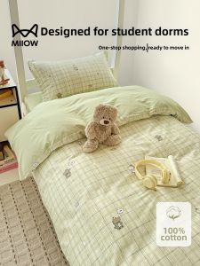 MiiOW | Dormitory Cartoon Pure Cotton Bedding Set