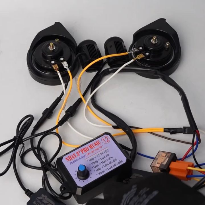 【Chrissole】Nhay 3+ Pro Music Rapid Horn Relay 1224V (8& 12 Tones) For
