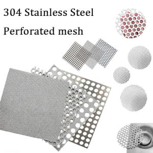 Stainlesss Steel Floor Drain Cover Round/Square Shower Hair Filter Anti-Clog Strainer Drain Hole Perforated Metal Mesh Sheets