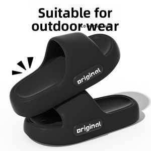 MONLEYTA | Thick Bottom Slippers Indoor Home Anti-Slip Bathroom Men Women Summer New Style Couple Flat Sandals Comfortable Sensation EVA