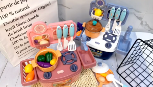 Deluxe Kitchen Cooking Toys Kids Pretend Play Set Toy Circulating Water Sink Tap Mainan Masak Budak