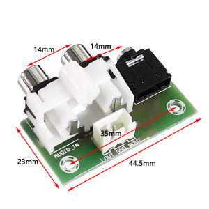 EELHOE | For Audio Cable Socket Lead Bo 3.5mm Audio Socket Dual AV Socket Input To XH2.54-3P Output Adapter Small BoardT Ing Q Store