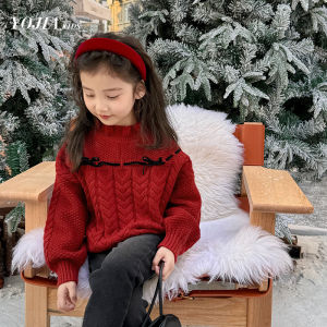 เสื้อสเวตเตอร์ผ้าถักนิตติ้งฤดูใบไม้ร่วง/ฤดูหนาวสำหรับเด็กผู้หญิง เสื้อเชิ้ตชั้นในแฟชั่นเด็กผู้หญิง เสื้อคลุมเด็กผู้หญิง ผ้าถักนิตติ้ง