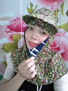 Nón dây kéo bên hông bông ( giao bông ngẫu nhiên)