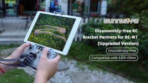 Sunnylife RC-N1 Controller Bracket Partners Disassembly-free Strap Bracket Foldable Tablet Holder for Mini 3 / Pro/ Mavic 3 / Air 2S