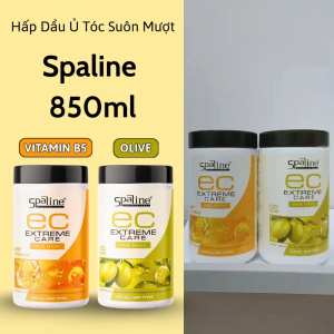 Hấp Dầu Ủ Tóc Suôn Mượt Spaline 850ml  VITAMIN B5  OLIVE  Giúp tóc chắc khỏe toàn diện.