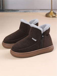 Dép Bông Đế Dày Mùa Đông Cho Nam Nữ Dép Bông Lông Cừu Đế Dày Chống Trượt Dép Bông Đế Dày Ấm Áp Cho Người Lớn Tuổi