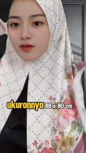 Hijab Segitiga Instan Nashita & Hijab Malay Printing Jersey Sublim Premium by Daura Gama