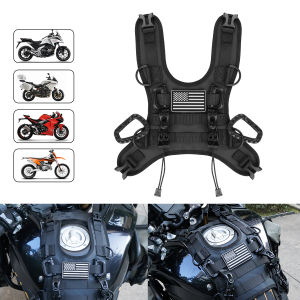 Motorcycle Fuel Tank Bag Base Vest Portable Motorbike Tank Bags Mounting Kit for Universal Off-road Motorcycle Fuel Tank Pack