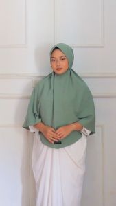 Hijab bergo maryam crinkle airflow ped XL tali
