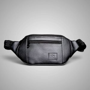 DWANMIS 155 | Waistbag Pria Bahan Kulit Sintetis | Tas Selempang Pria Merk DM | Sling bag Pria Pinggang