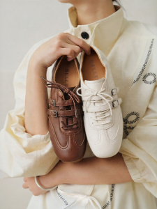 Belle | Soft Internal Heel Increase Womens Ballet Derby Shoes Leather