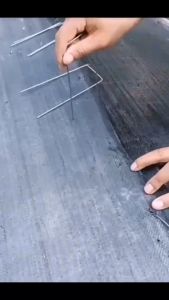 U-shaped ground nails U-shaped horticultural nails greenhouse ground cloth lawn net tent fixing