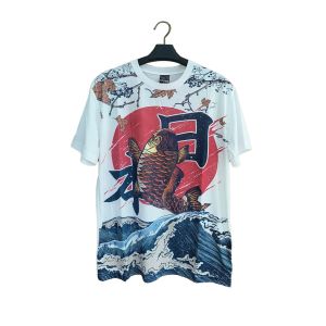 KAOS OBLONG DISTRO PRIA/WANITA LENGAN PENDEK/SPOON/PRINTING/MOTIF IKAN