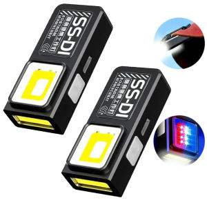 Đèn Pin LED Dạng Móc Khóa Có Thể Sạc Lại 550LM Đèn Pin Mini Cầm Tay Có Nam Châm Đèn Pin Bỏ Túi Đèn Làm Việc Khẩn Cấp Công Cụ Khẩn Cấp Chống Thấm Nước