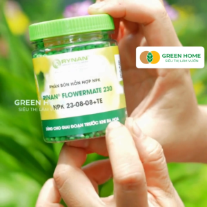 Mua 5 tặng 1 - Phân Tan Chậm Greenhome Rynan 230 Chai 150gr Chuyên Kiểng Lá Dưỡng Lá Xanh Sinh Trưởng Khoẻ