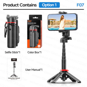 AXNEN Mini Selfie Stick Tripod 66.9 Extendable Cellphone Holder for Smartphones Shooting Vlog with Zoom Portable F07 Quadrapod