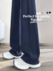 Slimming Straight Leg Wide-leg Trousers