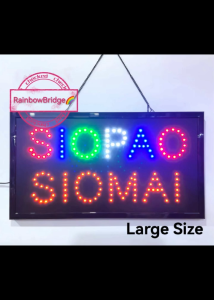 SIOPAO SIOMAI - RAINBOW BRIDGE LED SIGNAGESIZE: W48cm 881 (New-Small)