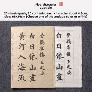 Beginner Calligraphy Practice Paper Set Small and Regular Script